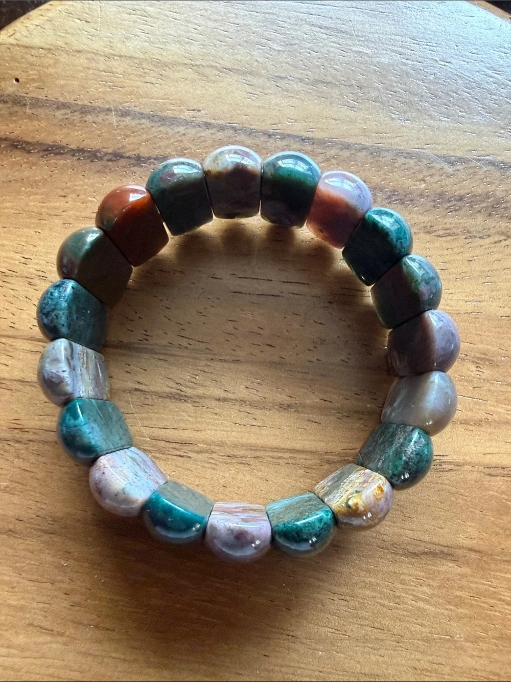 Ocean Jasper Beaded Stretch Bracelet